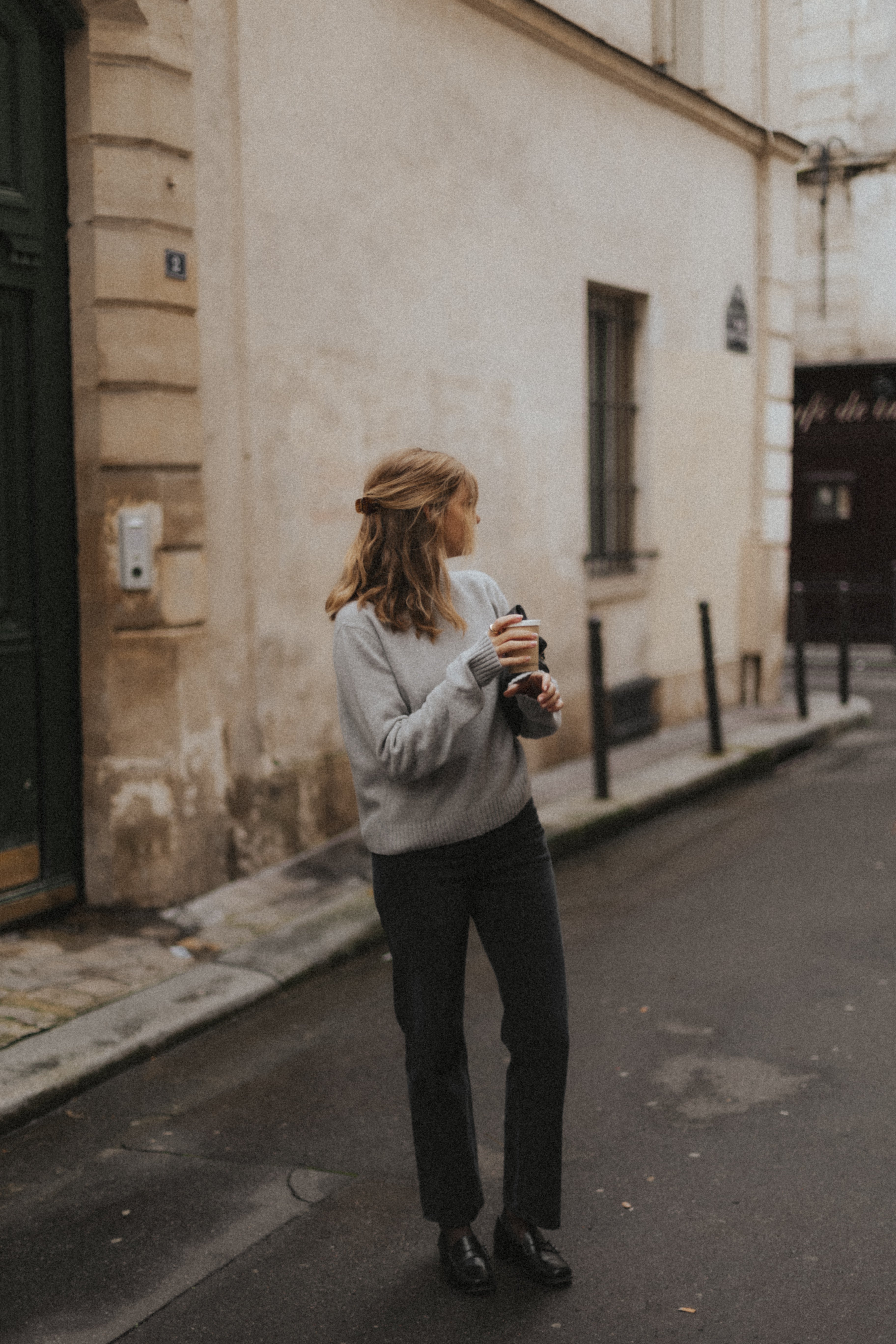 cashmere sweater gray