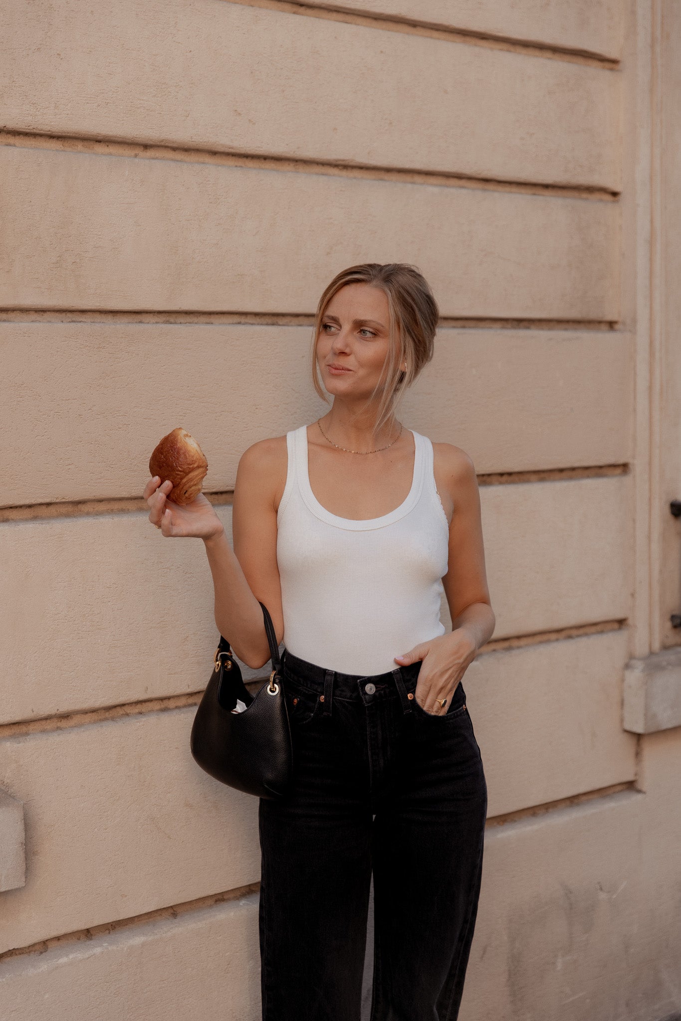 SCOOP NECK TANK TOP COTTON ECRU