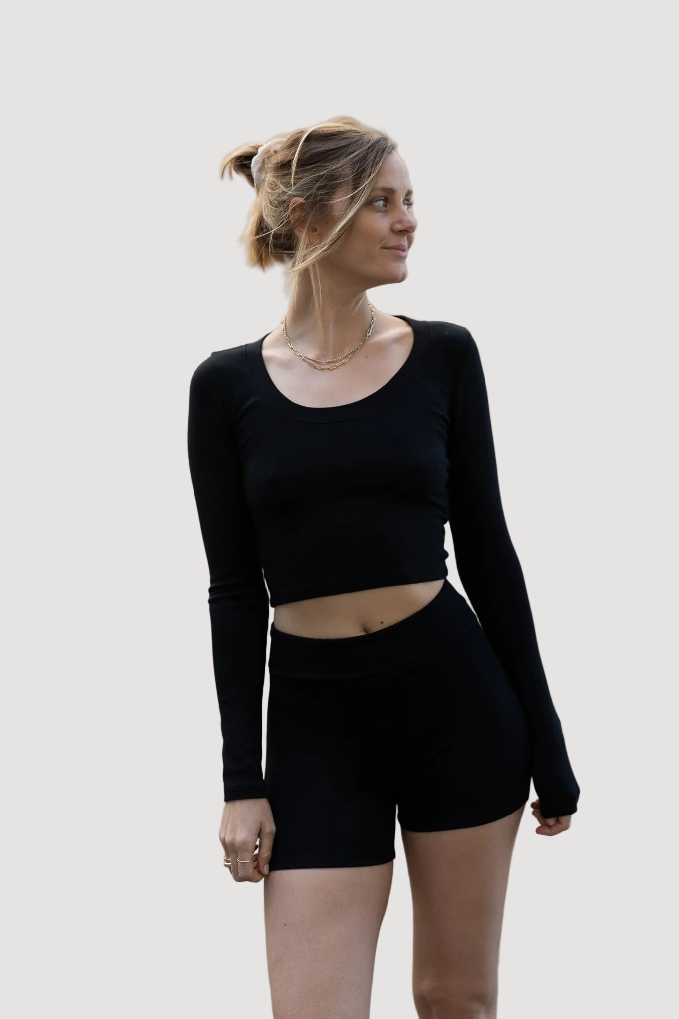 CYCLISTE EN TENCEL NOIR