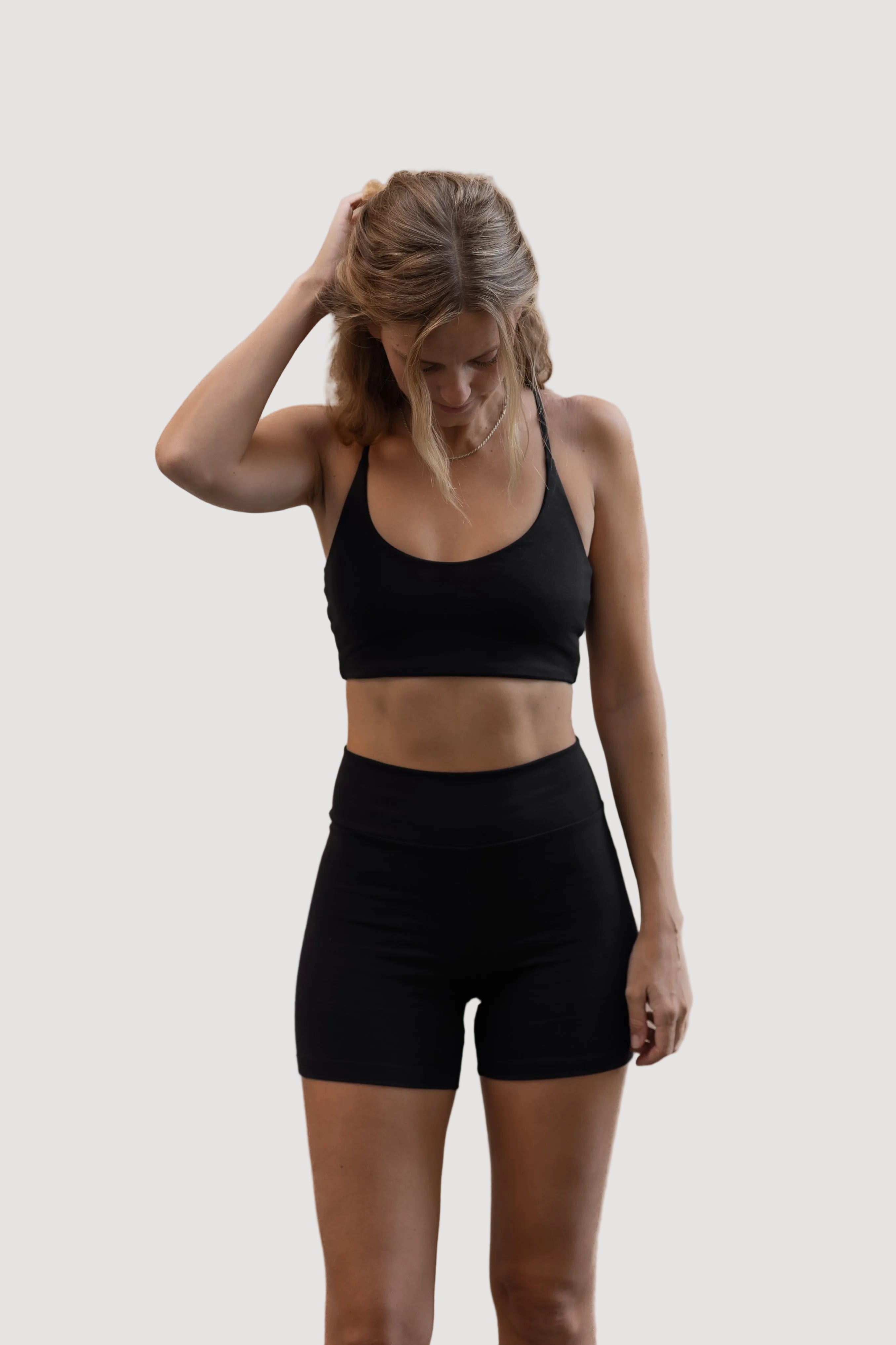 CYCLISTE EN TENCEL NOIR