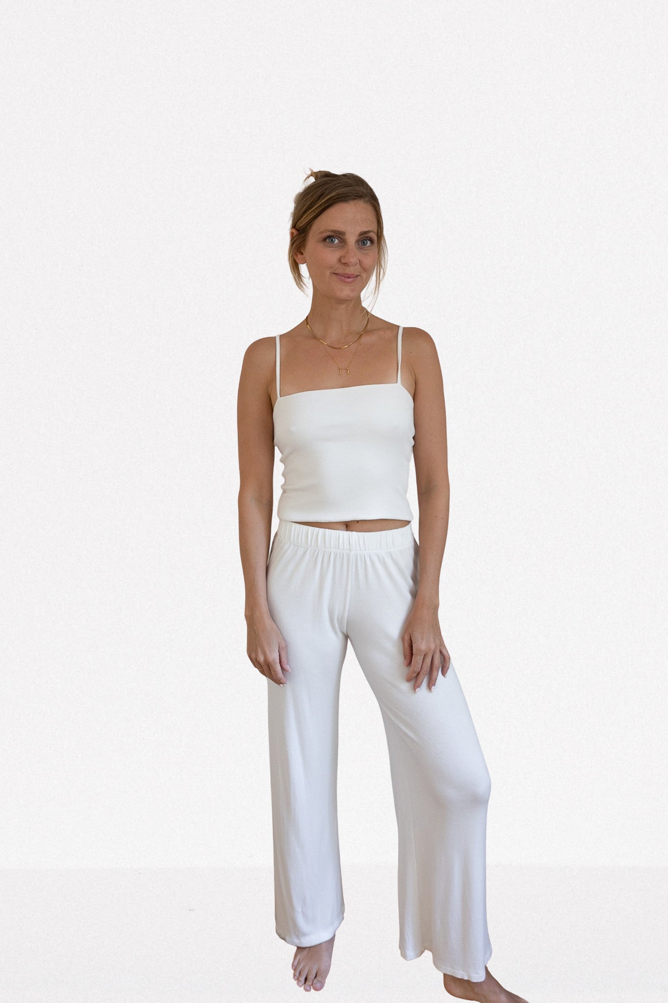 SPAGHETTI TANK RIB WHITE