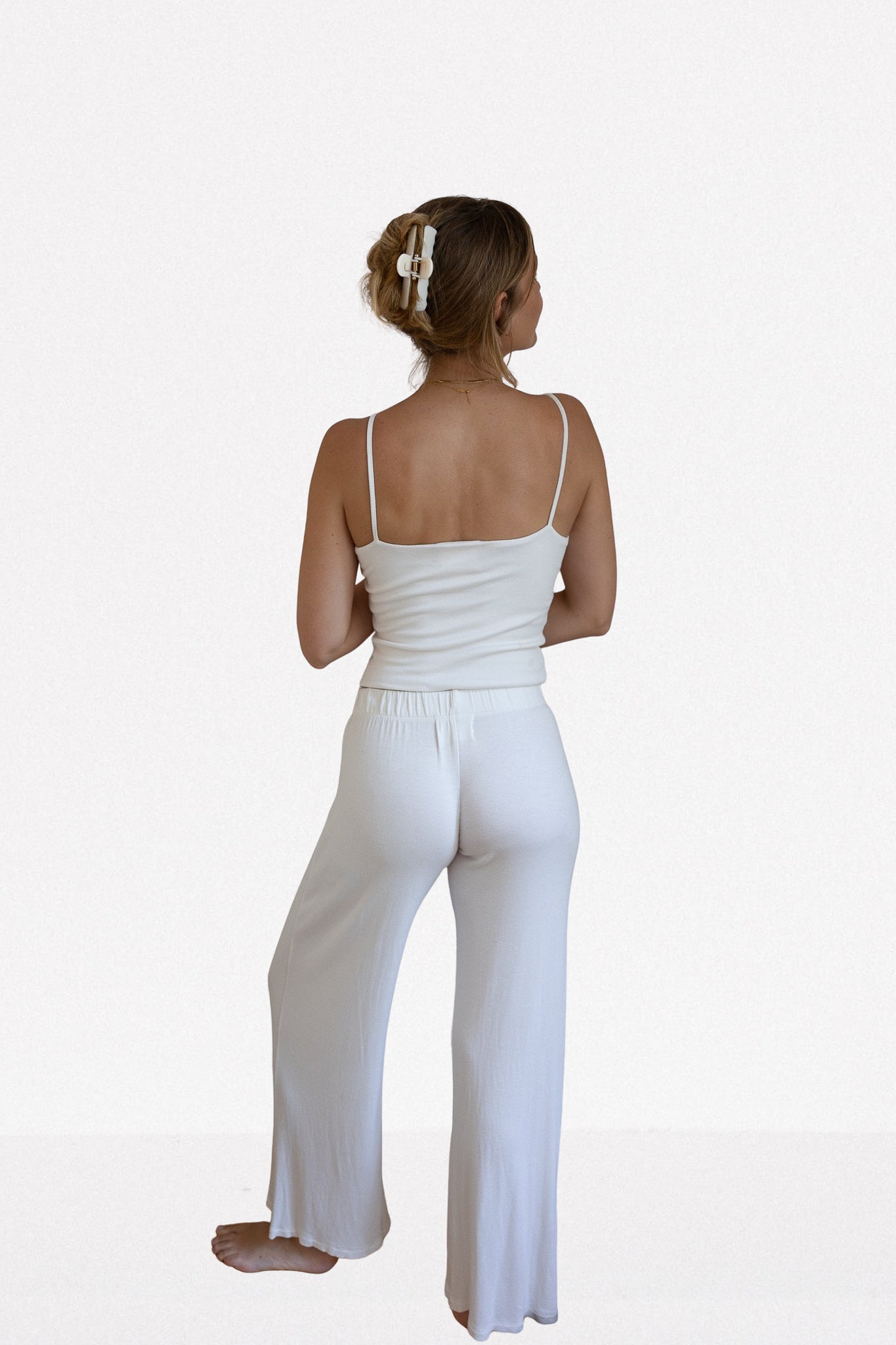 SPAGHETTI TANK RIB WHITE