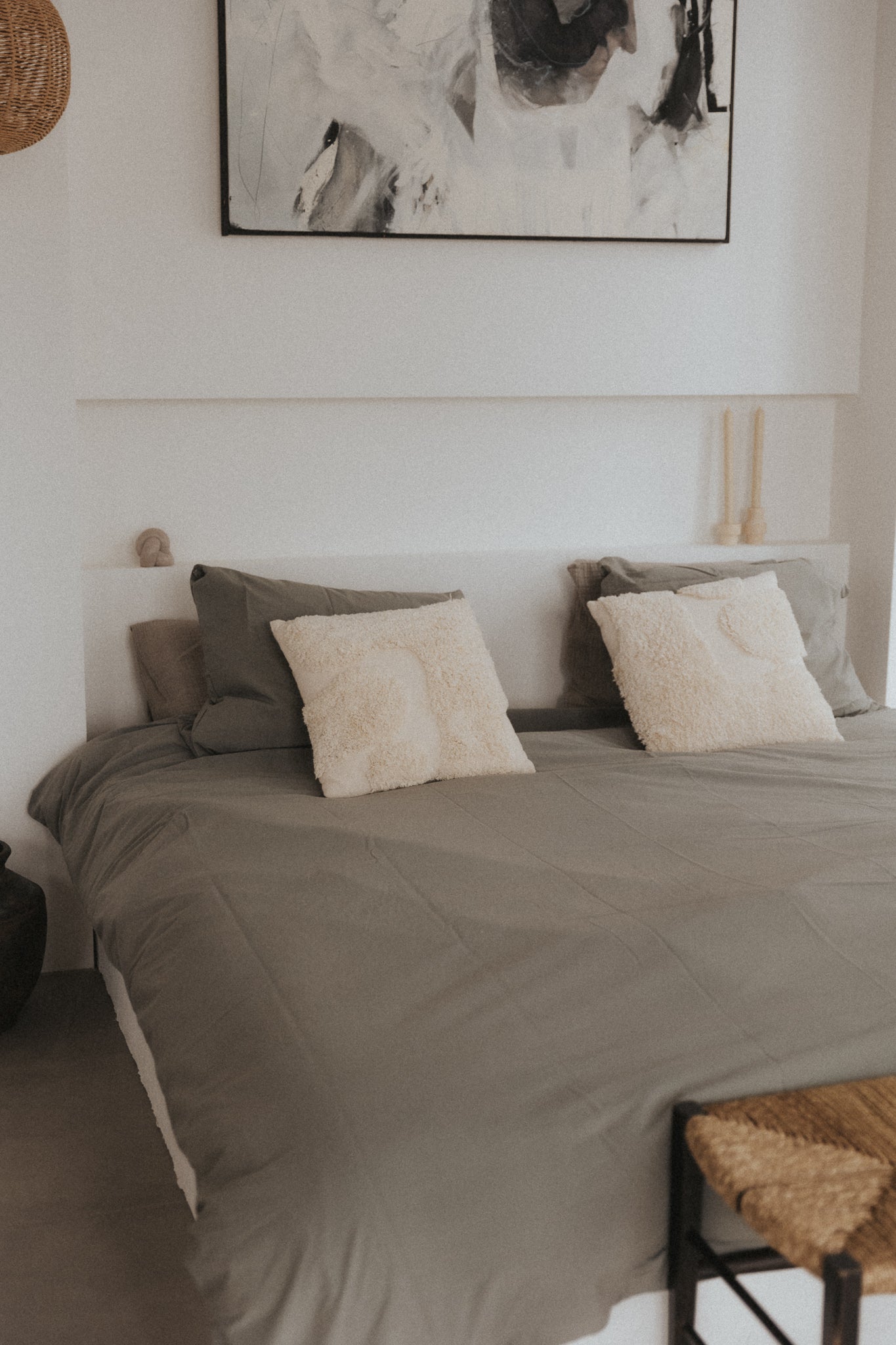 BED SHEET - COZY GREIGE