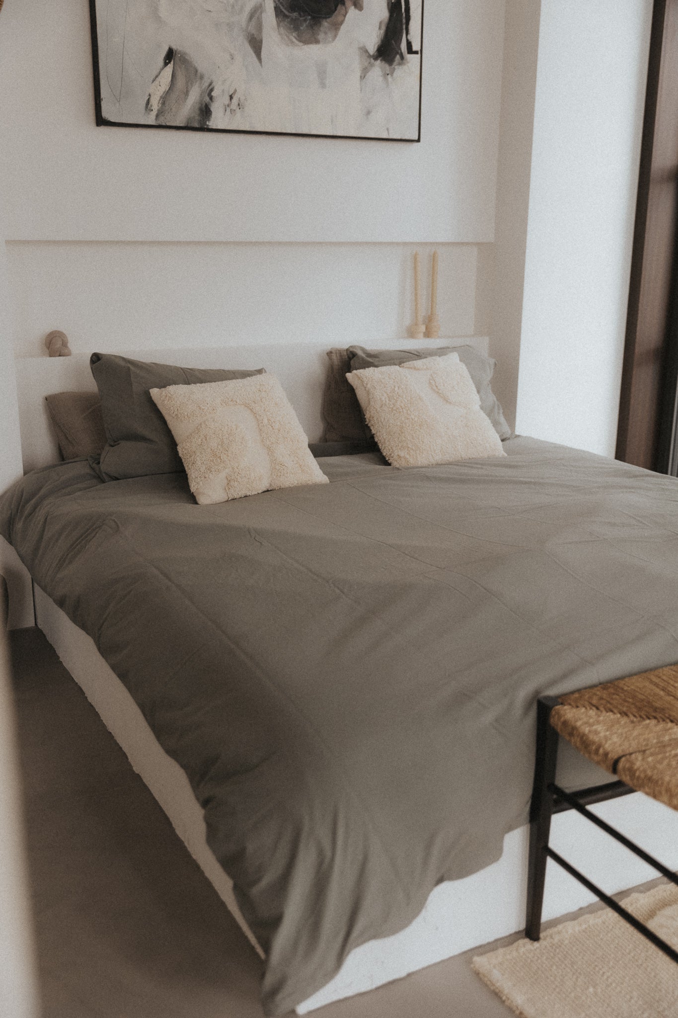 BED SHEET - COZY GREIGE