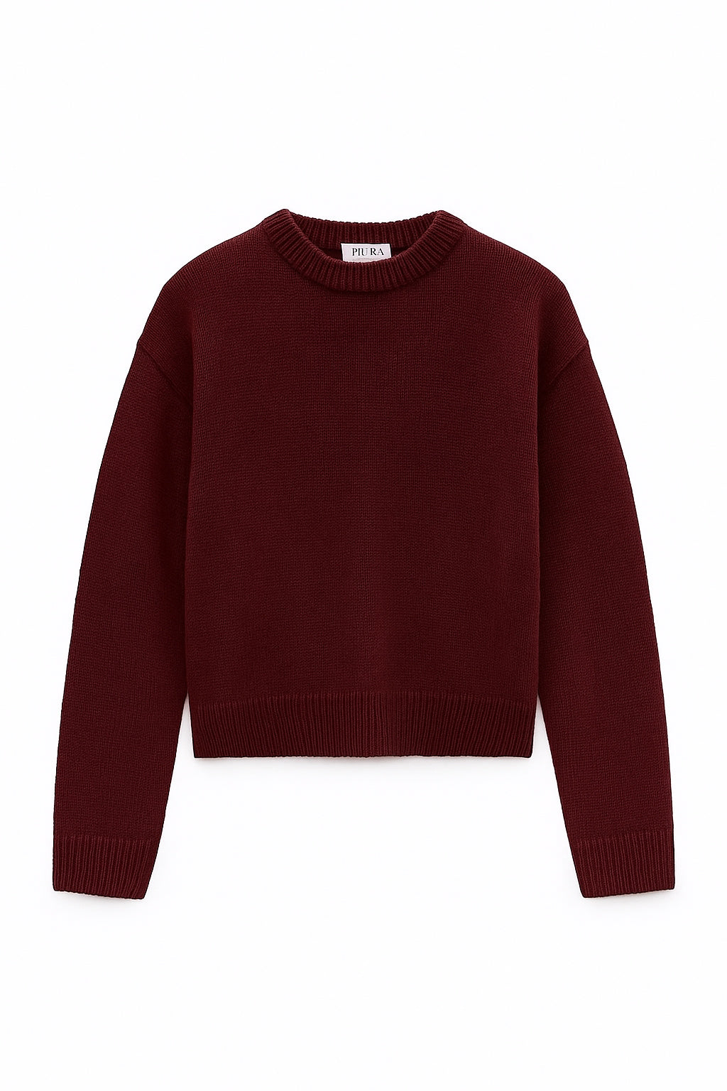 CREWNECK SWEATER CASHMERE/SILK BURGUNDY