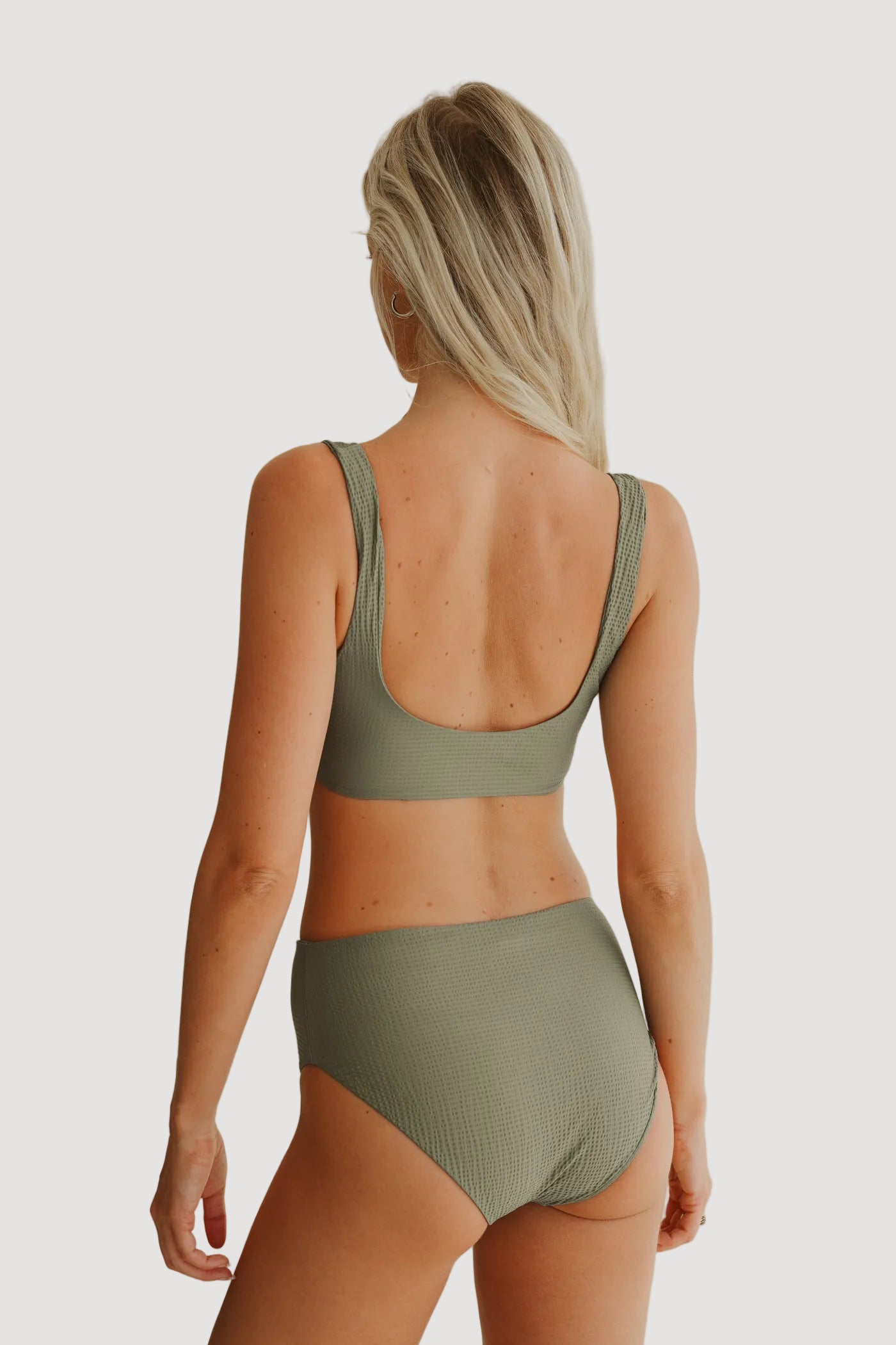 MERA BIKINIhose GREEN - WAFFEL - Recyceltes Material