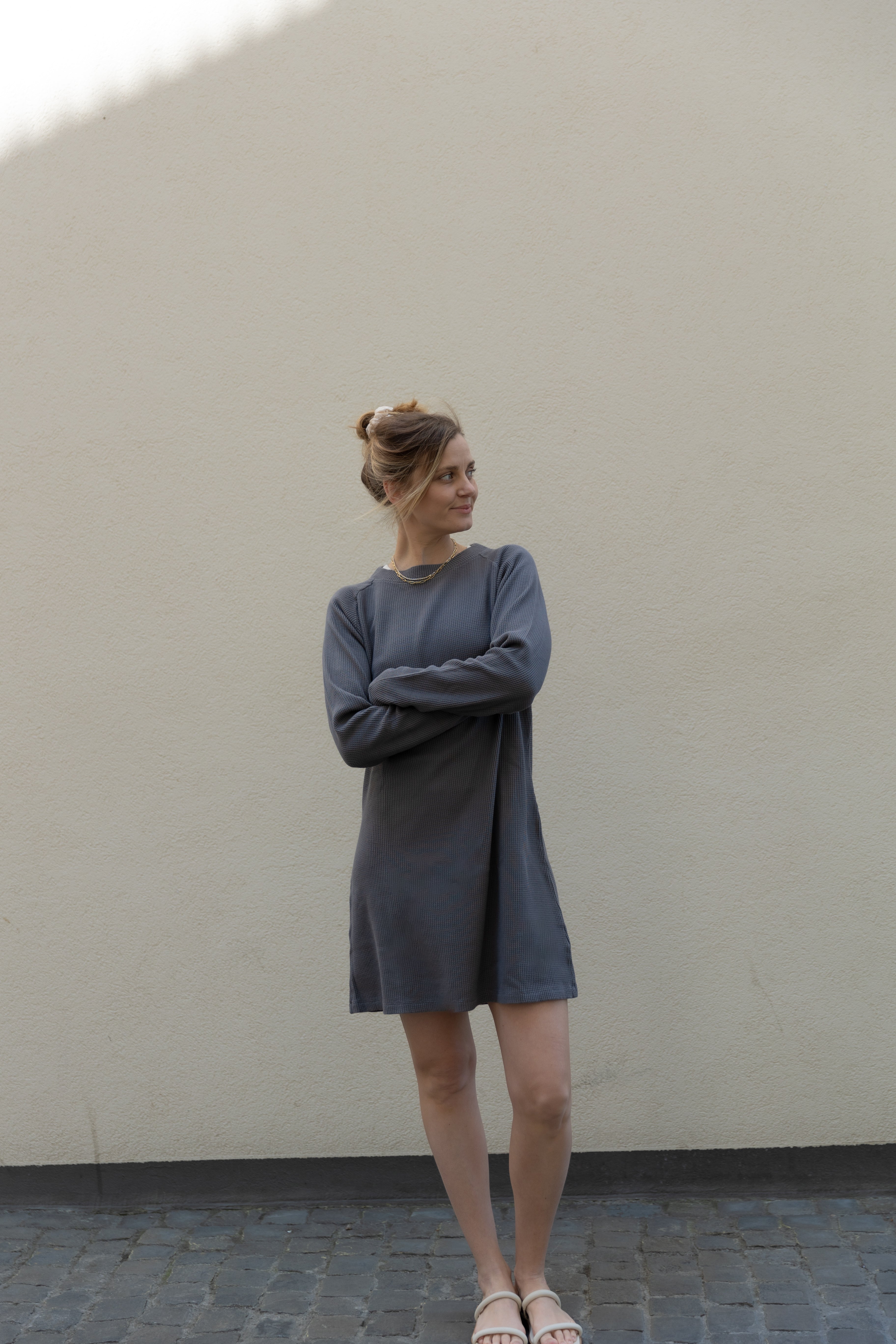 AYANA DRESS DARK GREY