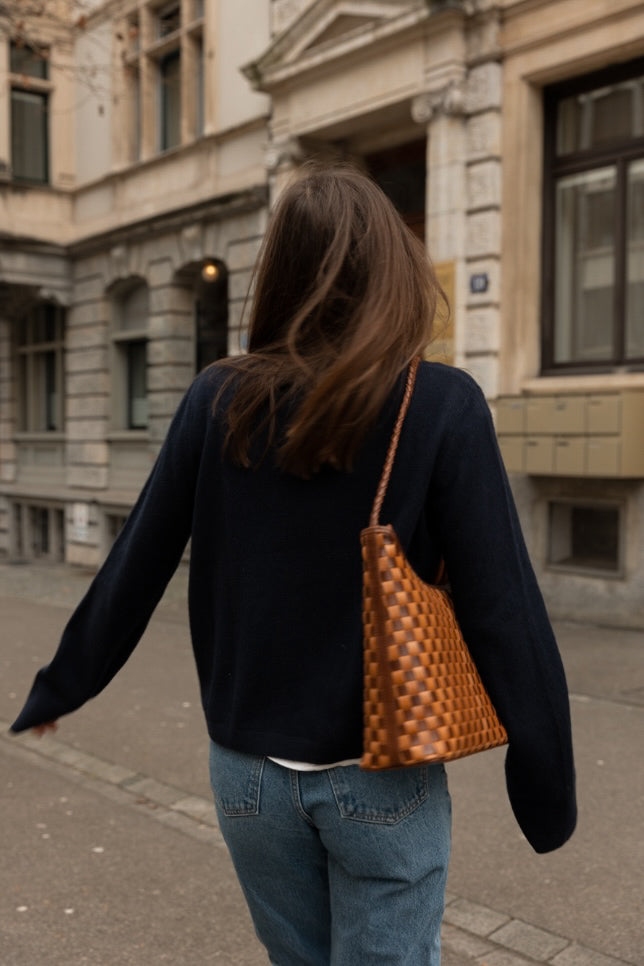 NANA CARDIGAN NAVY (COTTON / CASHMERE)