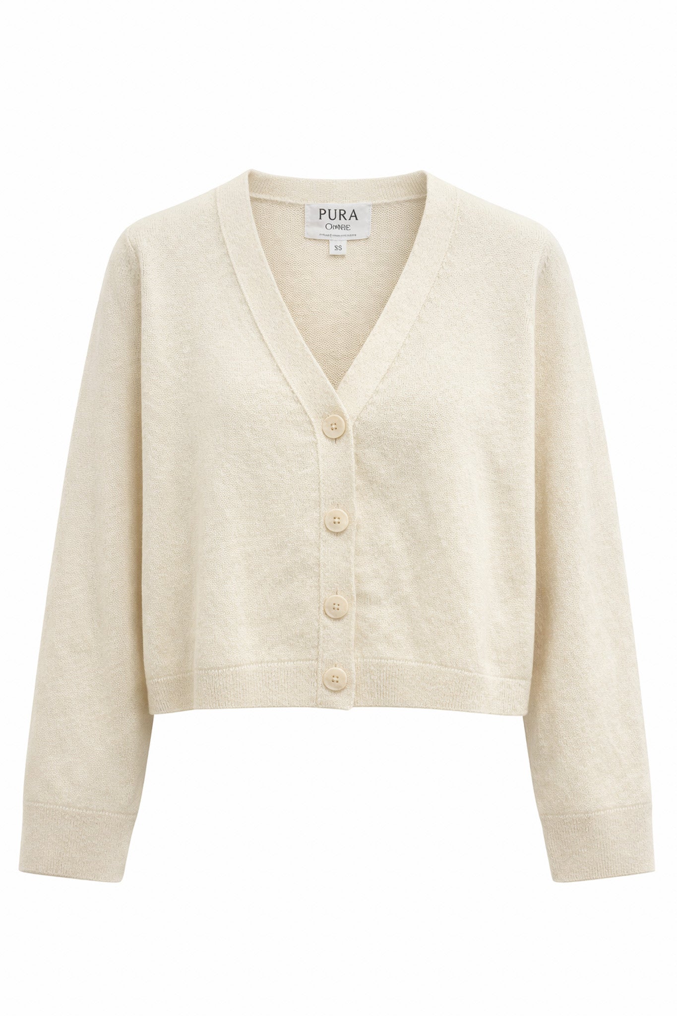 NANA CARDIGAN ECRU (COTTON / CASHMERE)
