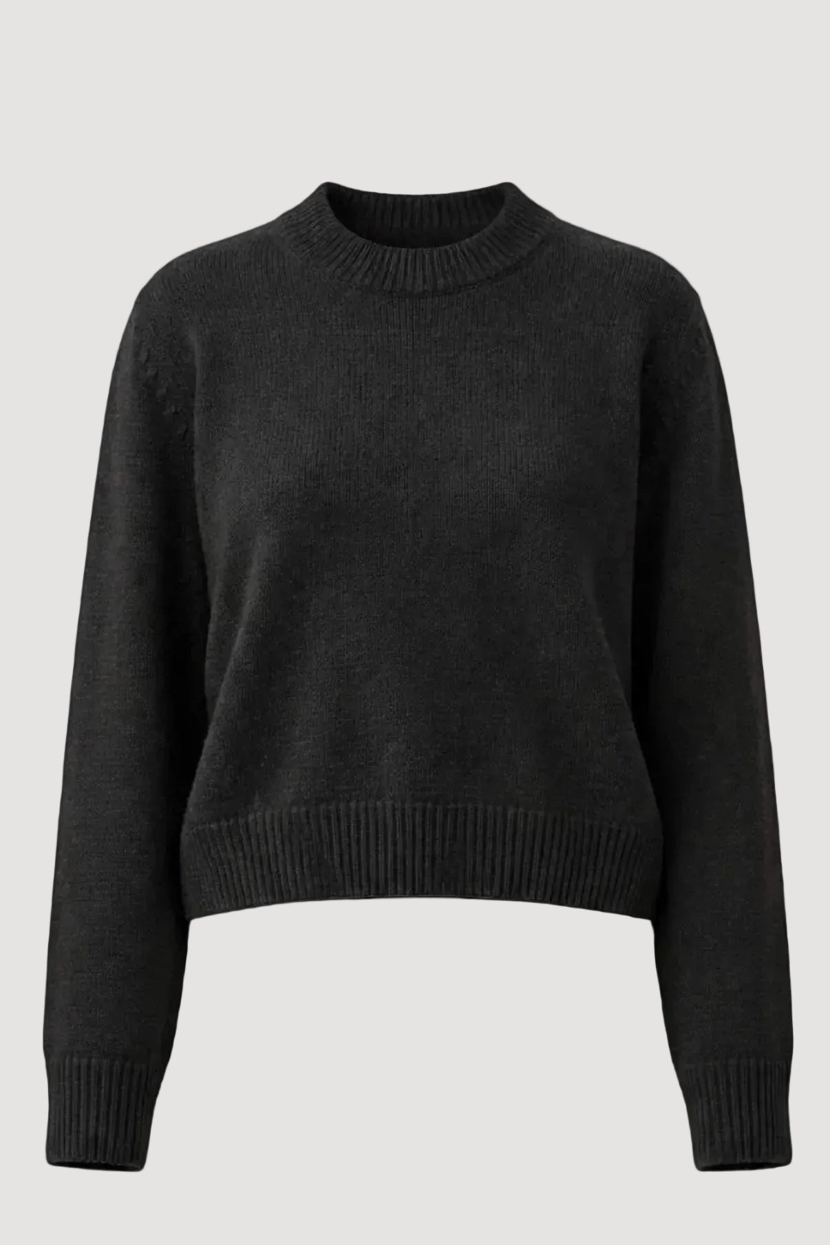 Black sweater on a white background