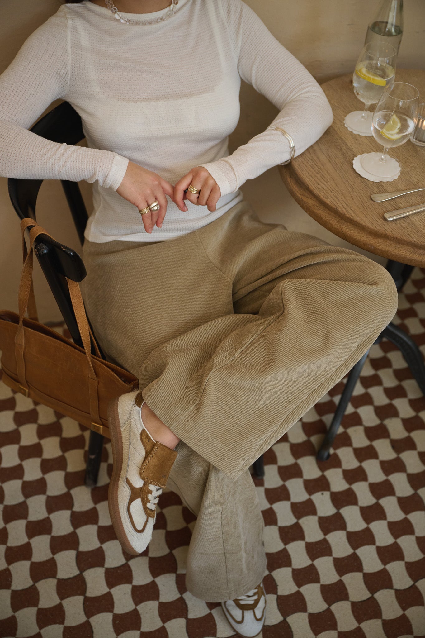 merino waffel BOATNECK LANGARM RIPP weiss