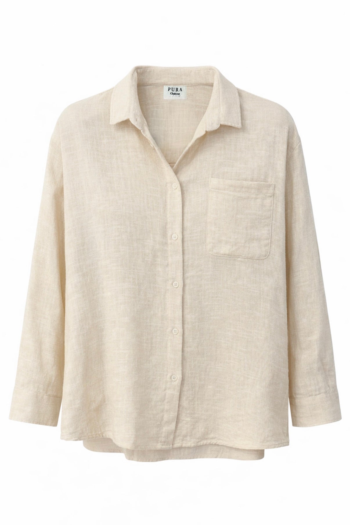 THE RALPH SHIRT COTTON ECRU