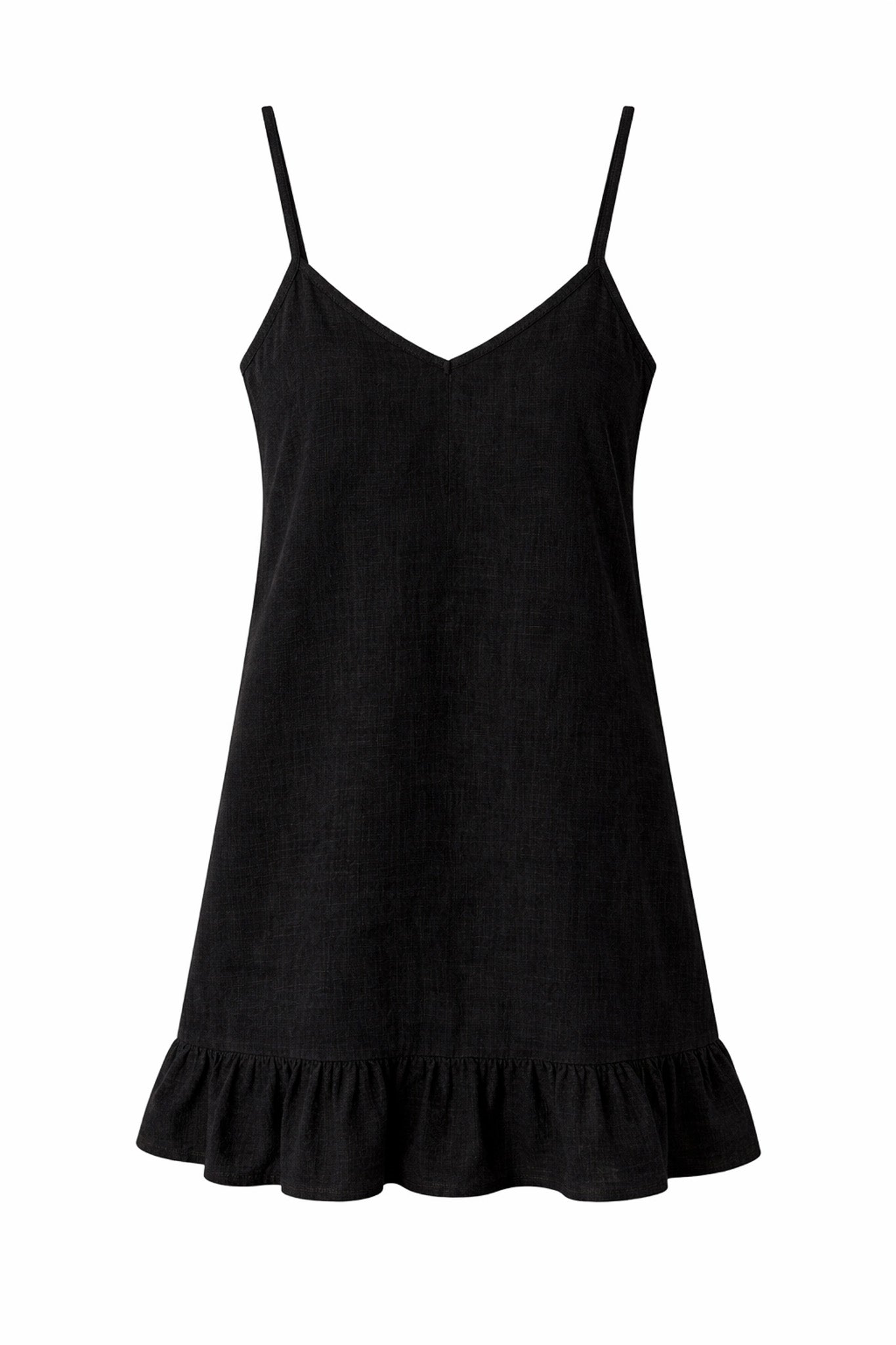 THE MINI DRESS COTTON BLACK