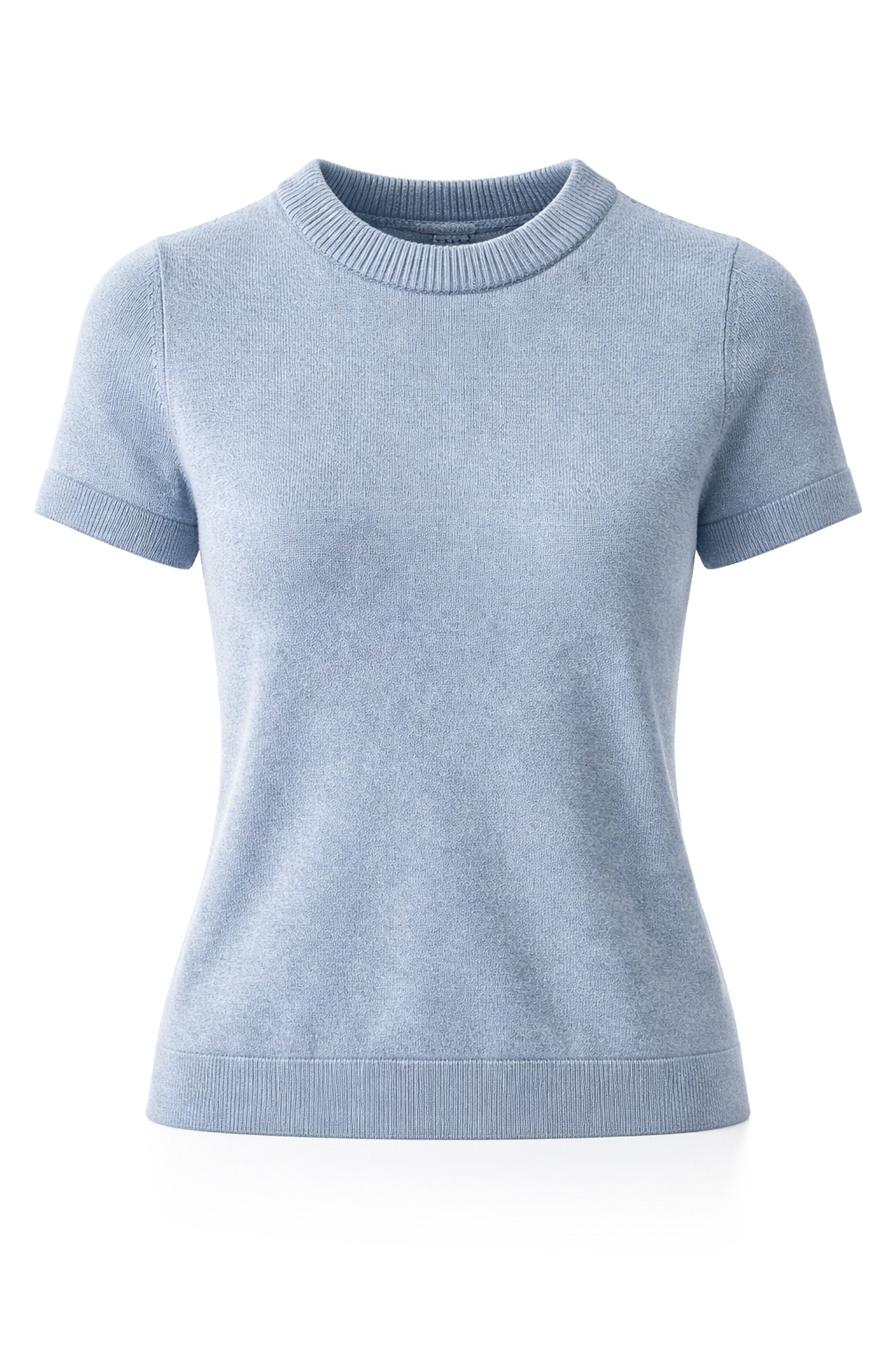 VERA T-SHIRT BLUE (CASHMERE / COTTON)