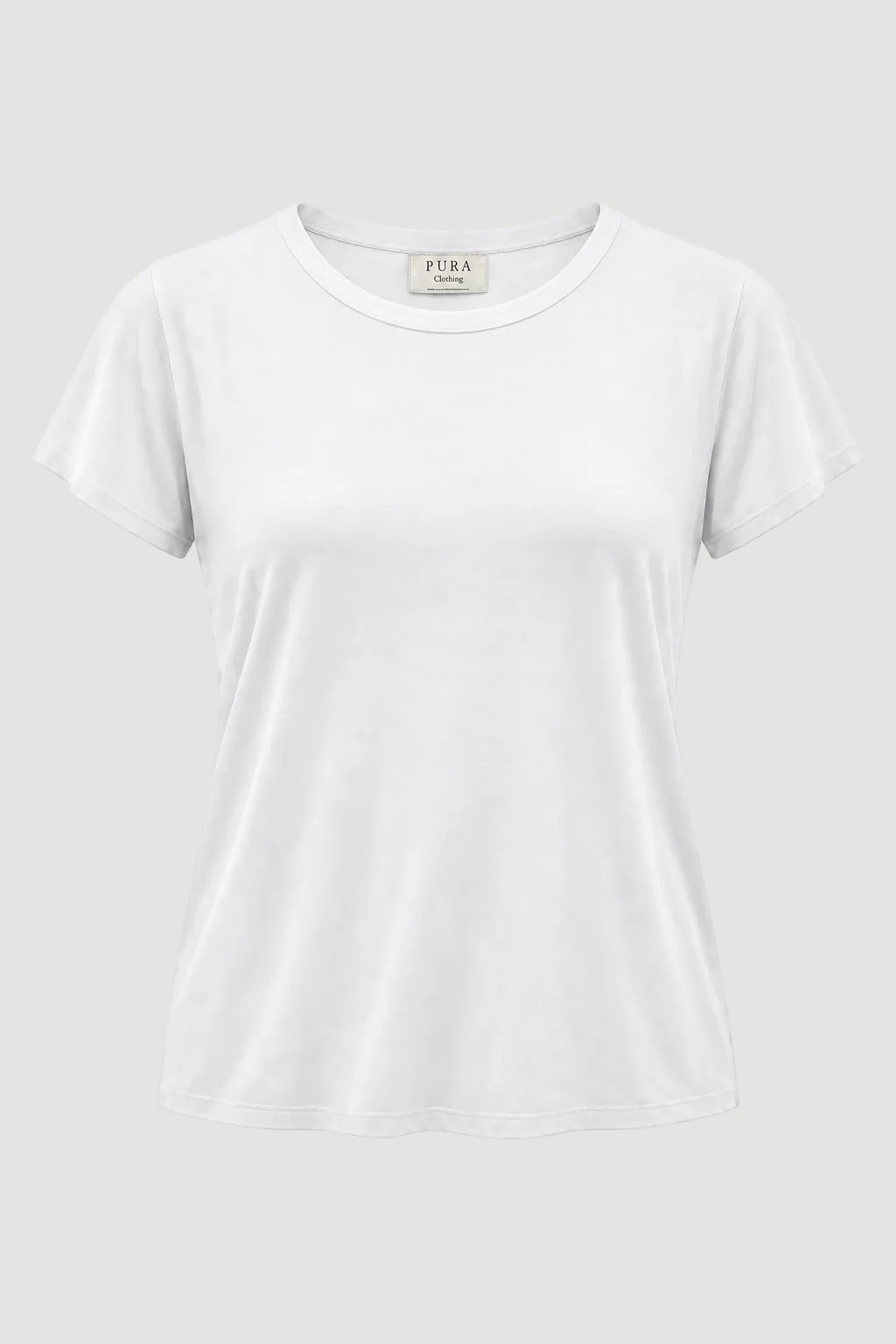A white short-sleeve crewneck t-shirt by Fera, shown flat against a clean white background.