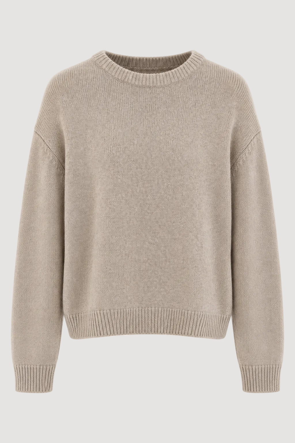 CREWNECK SWEATER CASHMERE/SILK GREIGE