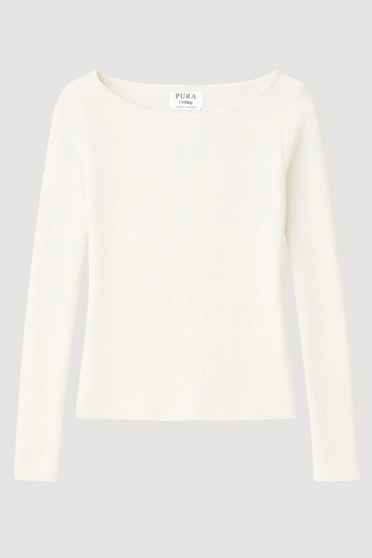 White sweater on a white background