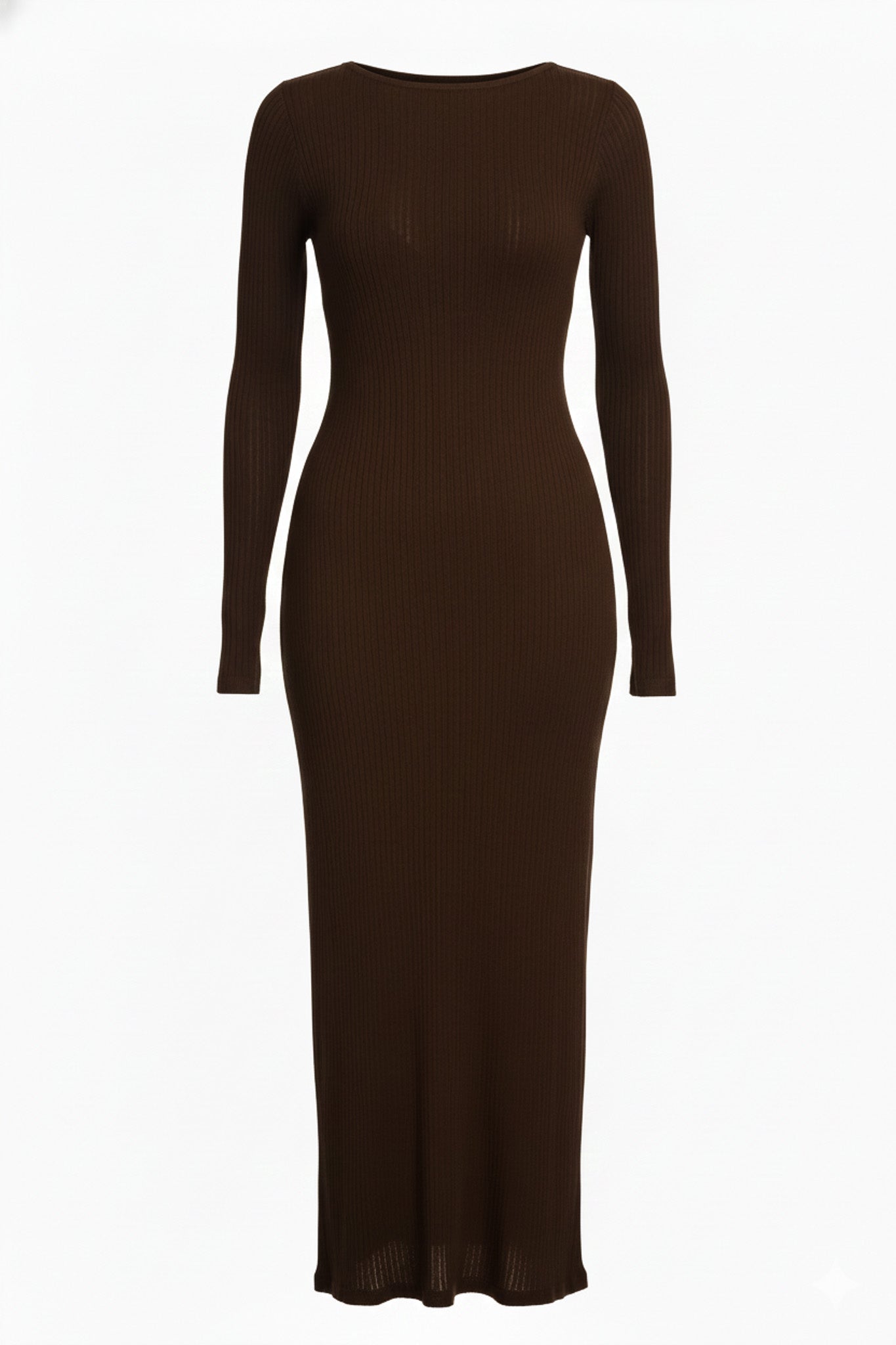 TENCEL-COTTON DRESS BROWN