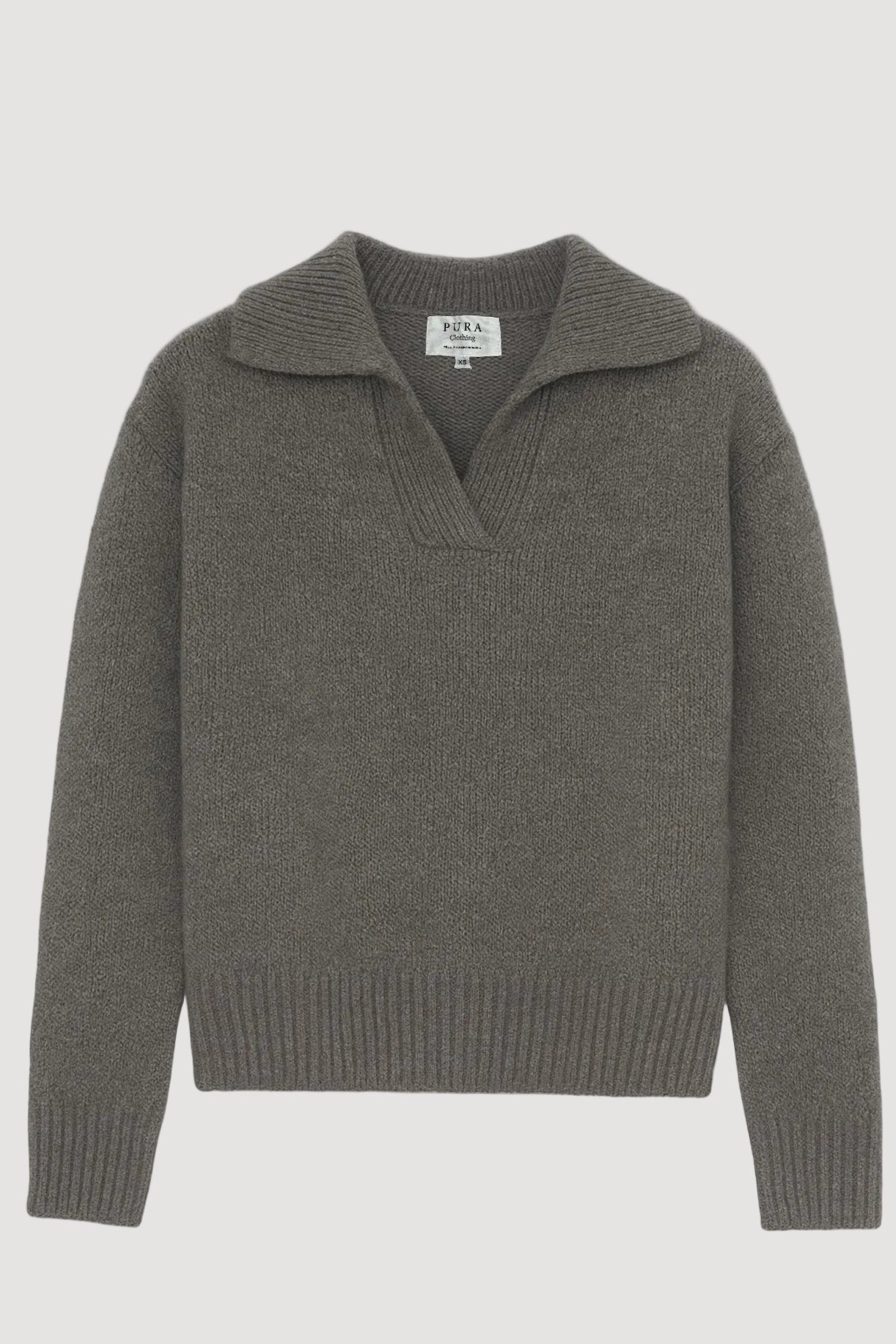 pura clothing v-neck cashmere sweater