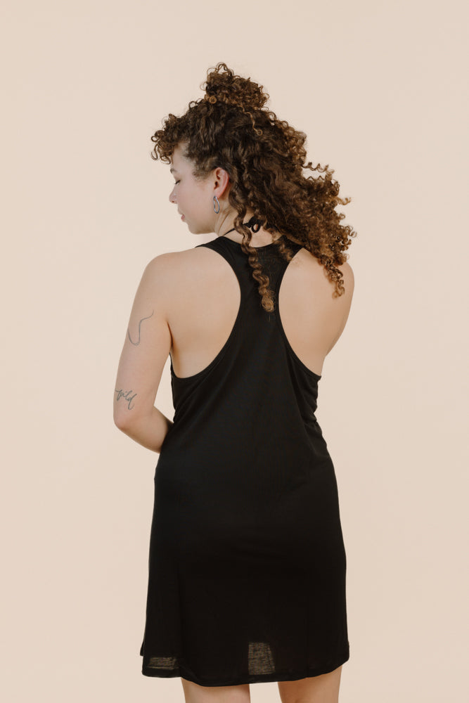 FLORA DRESS BLACK