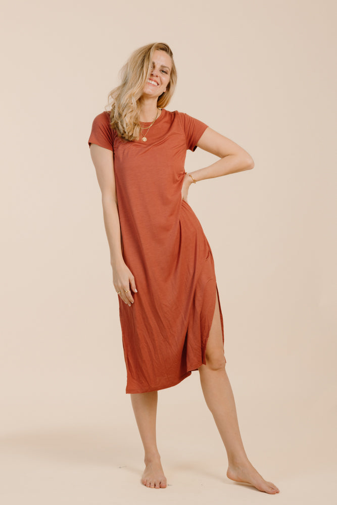 BAYA DRESS TERRA COTTA