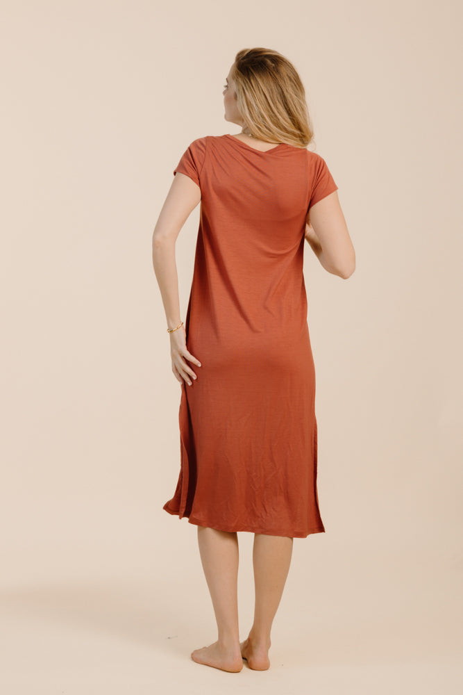 BAYA DRESS TERRA COTTA