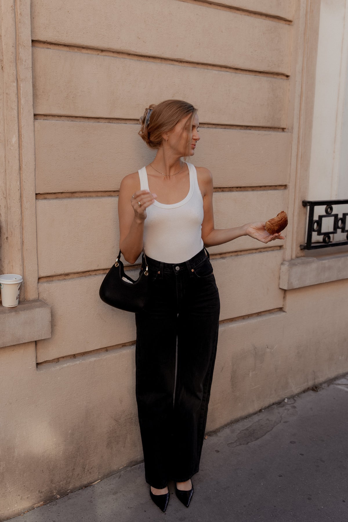 SCOOP NECK TANK TOP COTTON ECRU