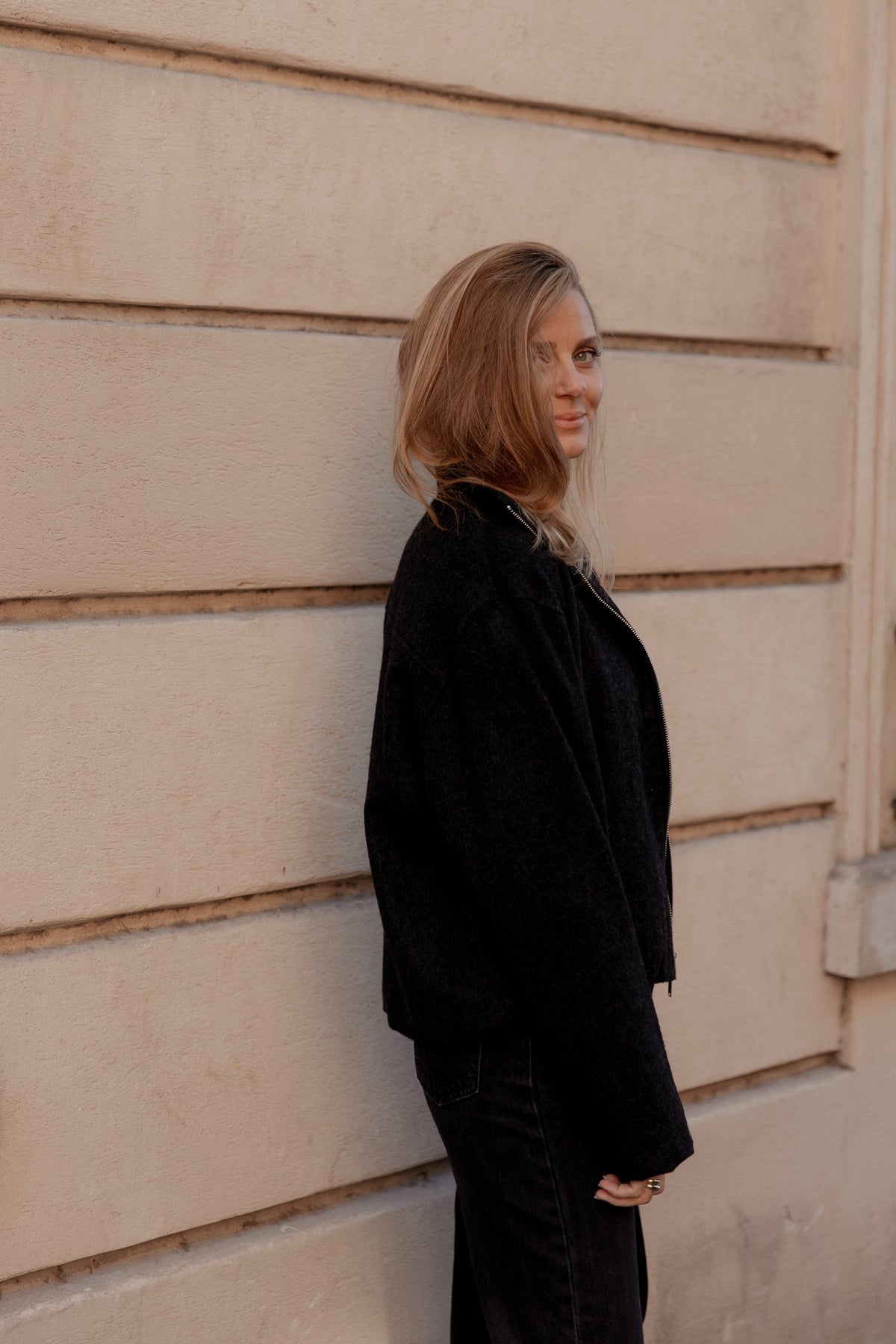 SIGNATURE JACKET 100% MERINO WOOL ANTHRAZIT