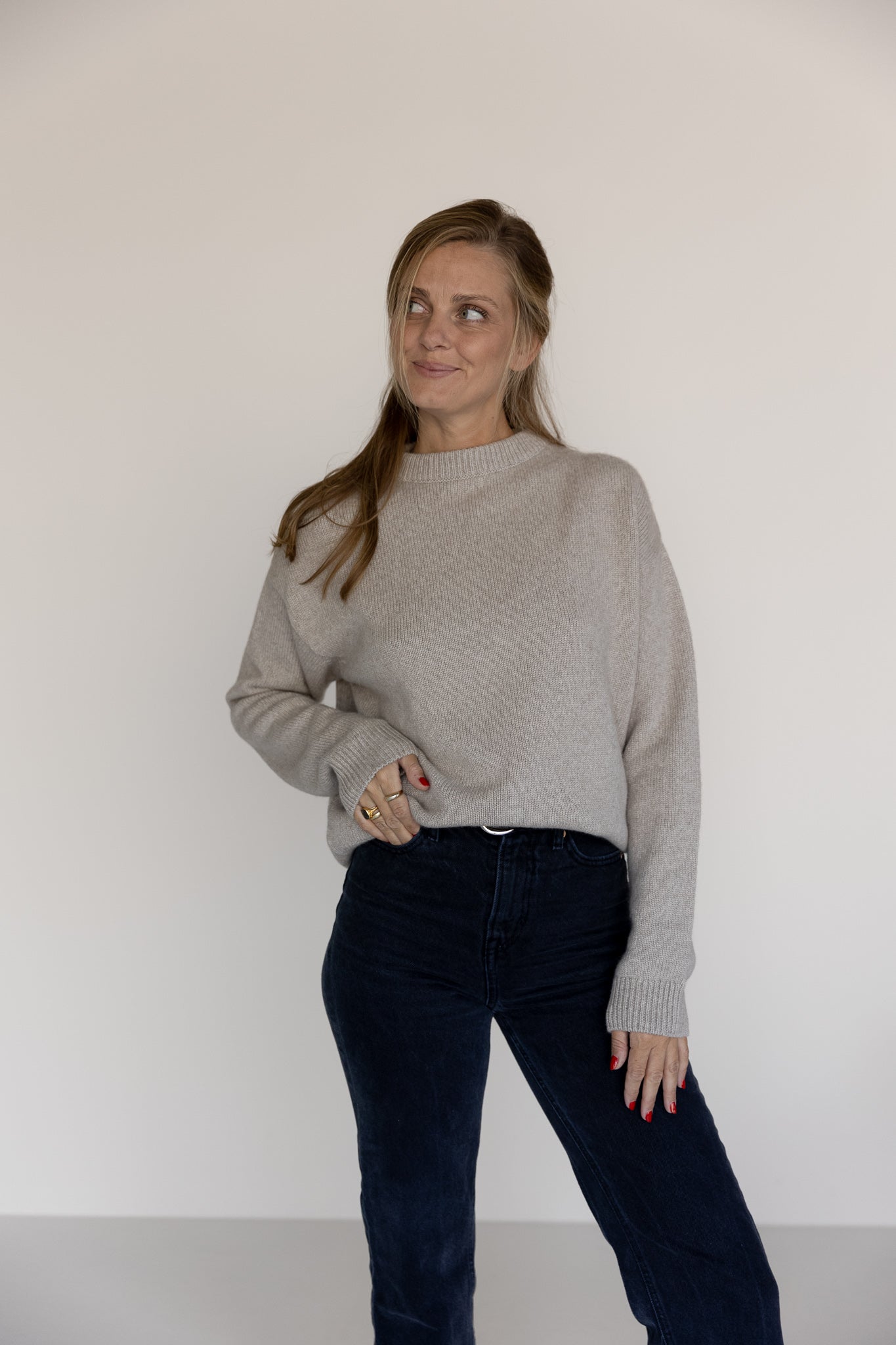 CREWNECK SWEATER CASHMERE/SILK
