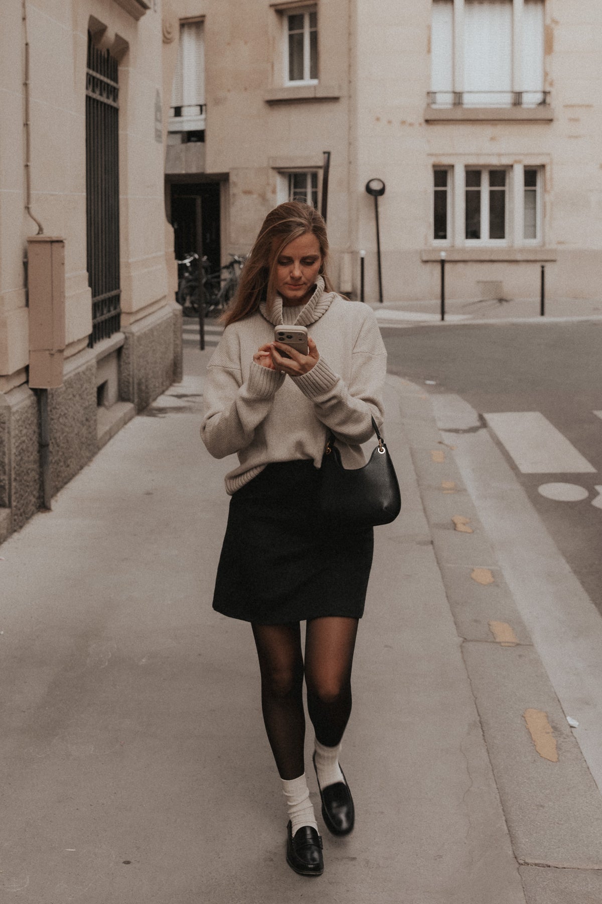 TURTLE NECK SWEATER CASHMERE/SILK GREIGE
