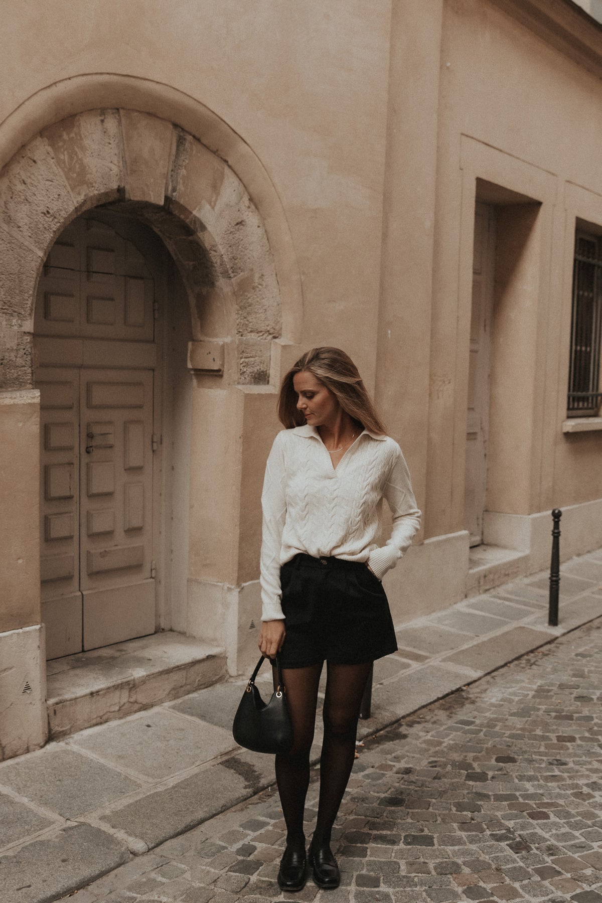 ULTRAFINE MERINO V-NECK ECRU