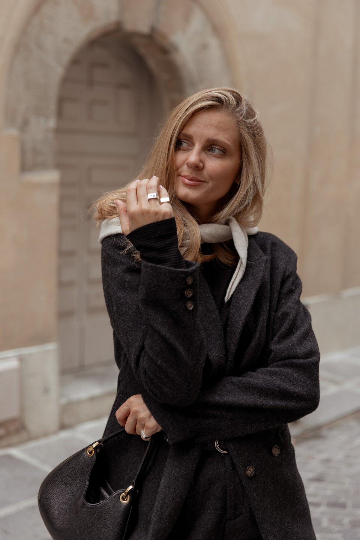SIGNATURE BLAZER 100% MERINO WOOL ANTHRAZIT