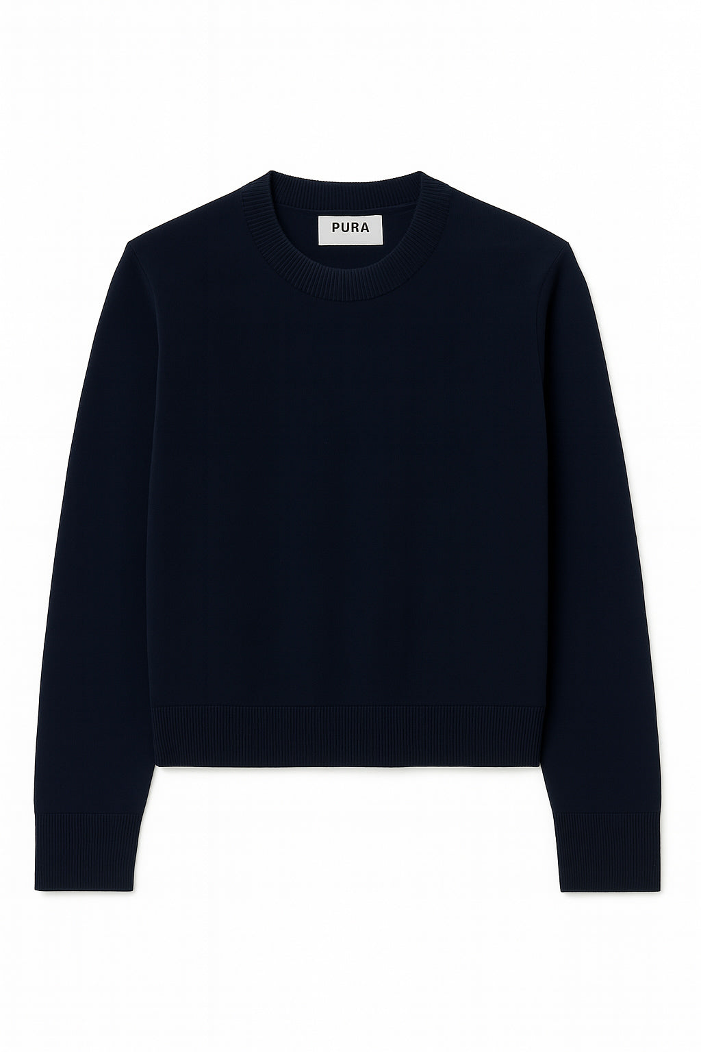 ATIN SWEATER NAVY (COTTON / CASHMERE)