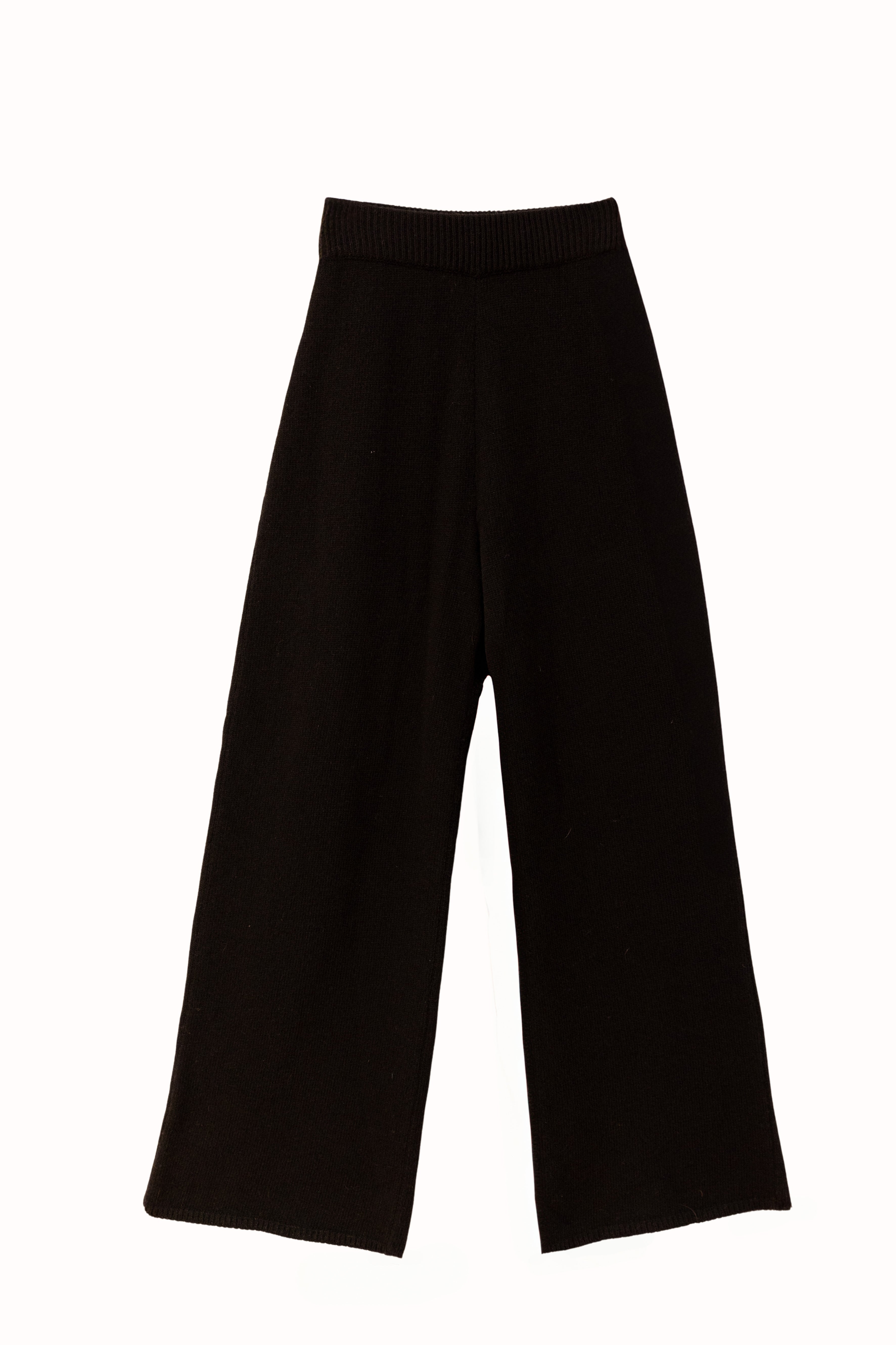 WIDE LEG PANTS CASHMERE/SILK