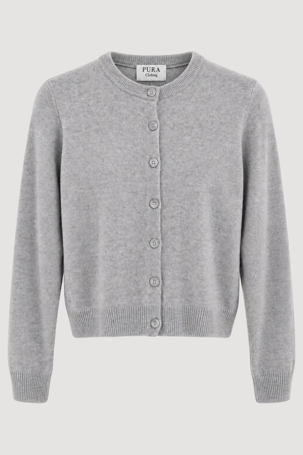 ULTRAFINE MERINO CARDIGAN grey