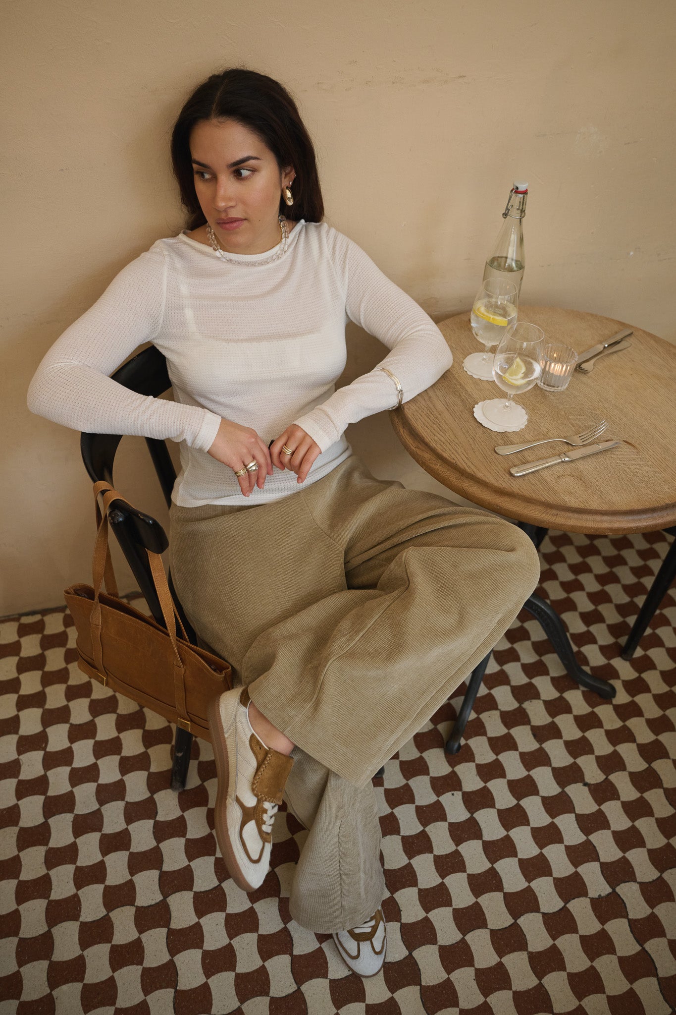 MERINO WAFFLE BOATNECK LONGSLEEVE WHITE