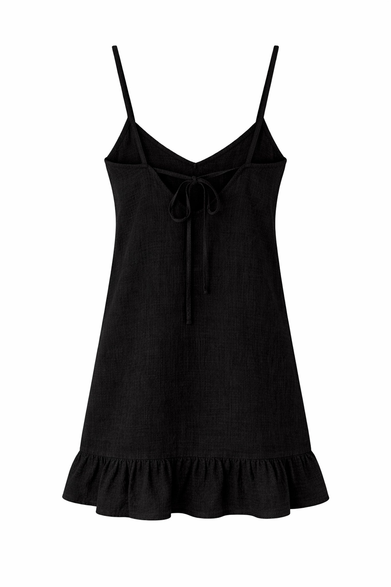 THE MINI DRESS COTTON BLACK