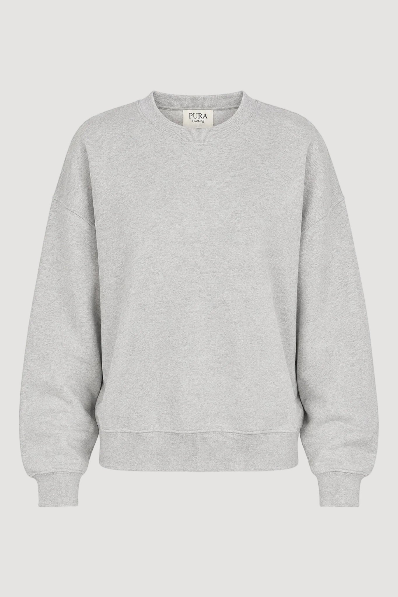 OVERSIZED CREWNECK SWEATER GREY