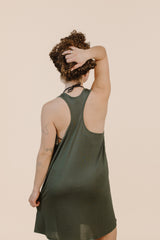 FLORA DRESS GREEN