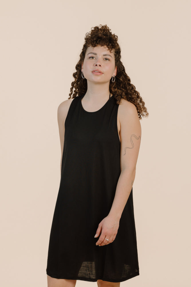 FLORA DRESS BLACK