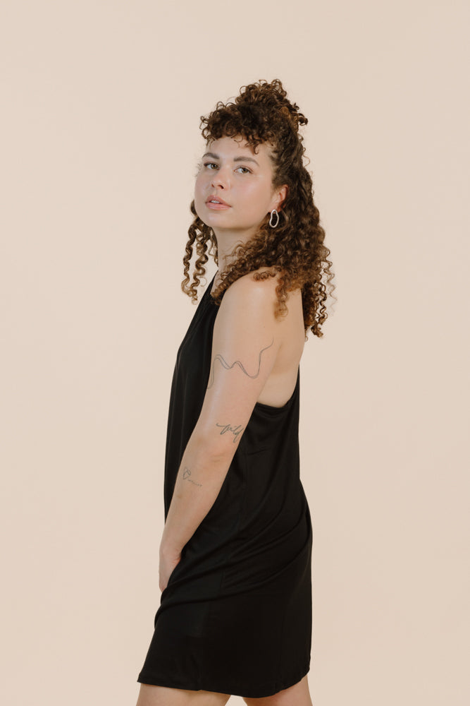 FLORA DRESS BLACK