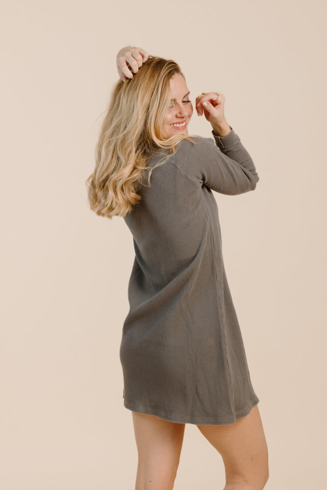 AYANA DRESS DARK GREY